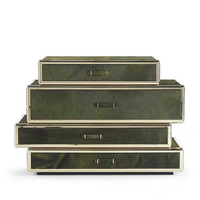 意式轻奢高级感真马毛艺术储物柜