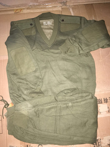 英硕藏蓝色套装保暖绒衣裤