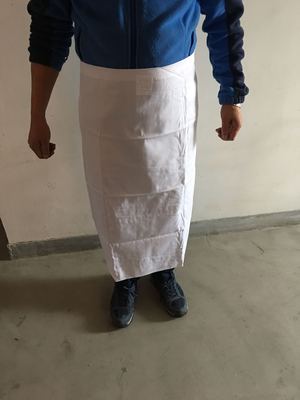 英硕户外新款推荐10白色炊事围裙白围裙厨师白工作围裙帽子套袖