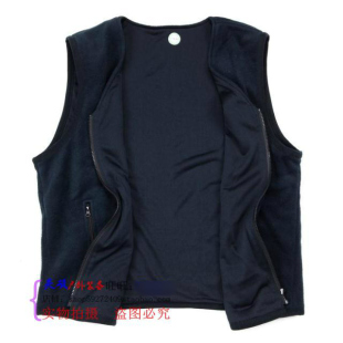 英硕户外新款 休闲拉链绒背心黑色男女绒马甲背心 商务抓绒马甲冬季