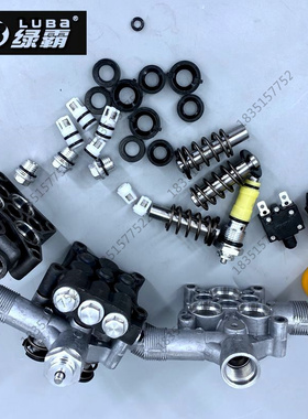 绿霸LT210G洗车机泵头配件密封器压冒螺丝水封泵盖过滤网开关顶杆