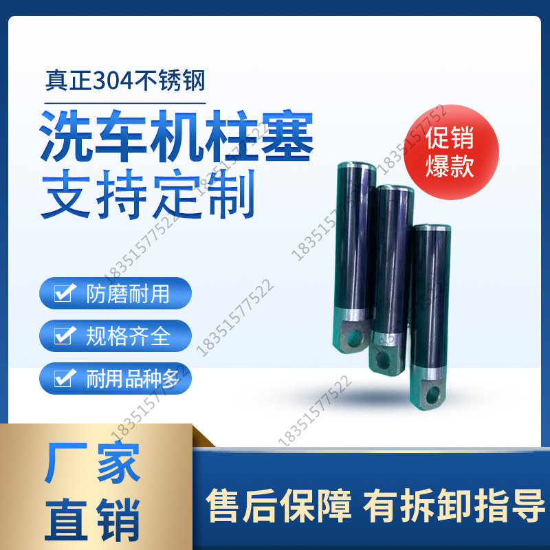 清洗机泵头柱塞黑猫熊猫神龙冠宙大乘欧赛特绿霸海豚洗车机活塞杆