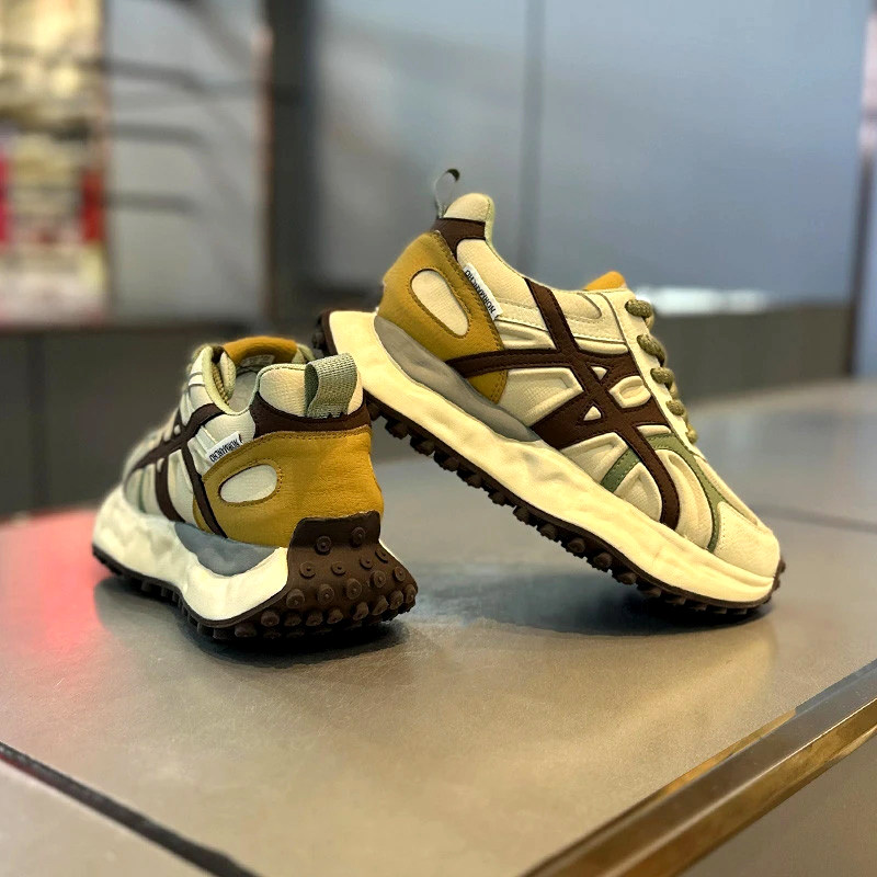 欧洲站男鞋2025冬季新款潮牌高级感运动跑步休闲厚底阿甘老爹潮鞋