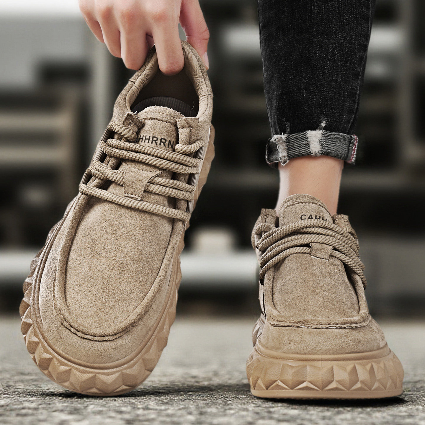 豆豆鞋男款2025秋季百搭英伦风商务劳保鞋休闲开车工作软底乐福鞋,流行男鞋,单鞋,淘宝优惠券,粉丝福利购,淘宝优惠卷