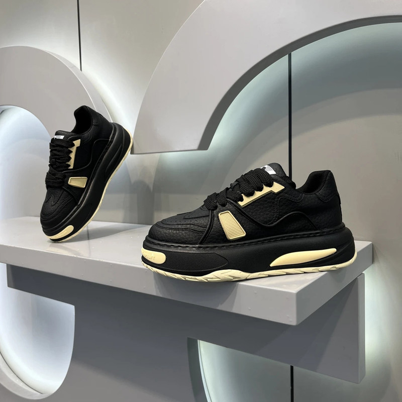 欧洲站男鞋2025冬季新款潮牌高级感运动休闲板鞋男士厚底老爹潮鞋,流行男鞋,时尚休闲鞋,淘宝优惠券,粉丝福利购,淘宝优惠卷