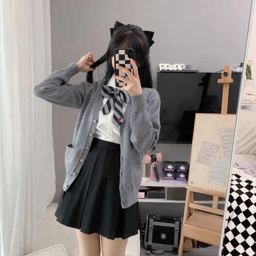 心脏地震JK日系马甲针织衫制服女