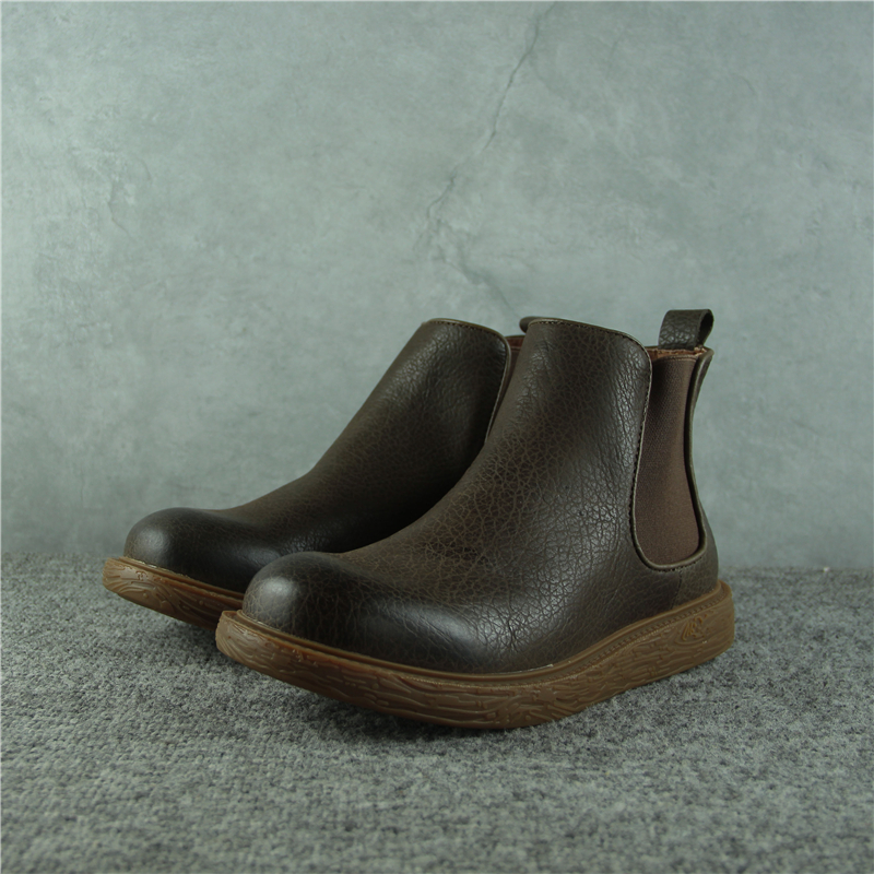 广州牛货男士头层牛皮马丁靴猪皮里羊毛里多规格选择套筒防滑板鞋