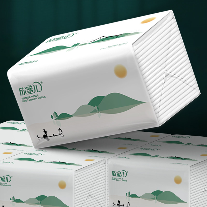 欣蜜儿家用整箱实惠装大号抽纸