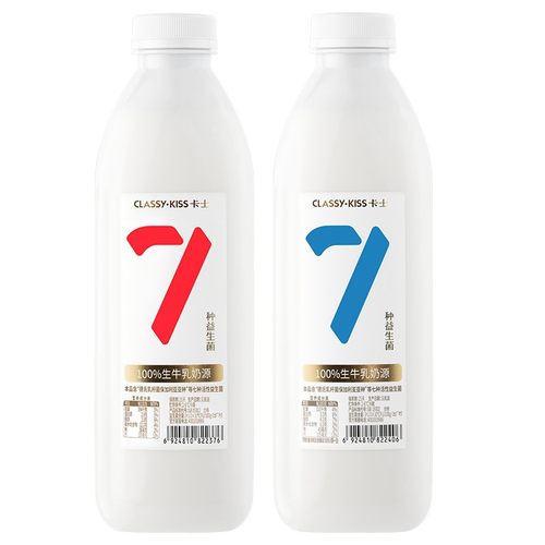 顺丰包邮卡士酸奶007家庭装0零蔗糖原味益生菌早餐奶大瓶学生奶