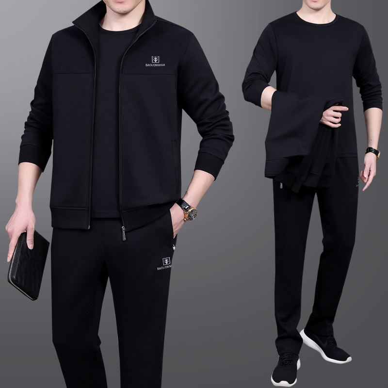 中老年男士运动服休闲套装