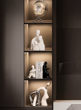 意式极简摆件轻奢高档客厅电视机柜展示柜酒柜现代艺术家居装饰品