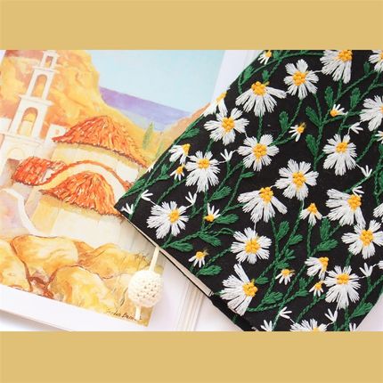 真我 小春日和。森系刺绣手工布书衣 手账本 A5A6 手帐封套笔记本