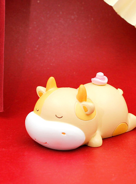 网红可爱卡通萌牛小摆件牛年新春祝福蛋糕汽车内装饰用品儿童礼物