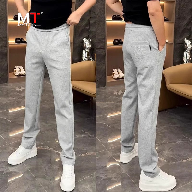 高端休闲裤男士夏季薄款2024年新款男裤潮牌运动裤子男款卫裤春秋