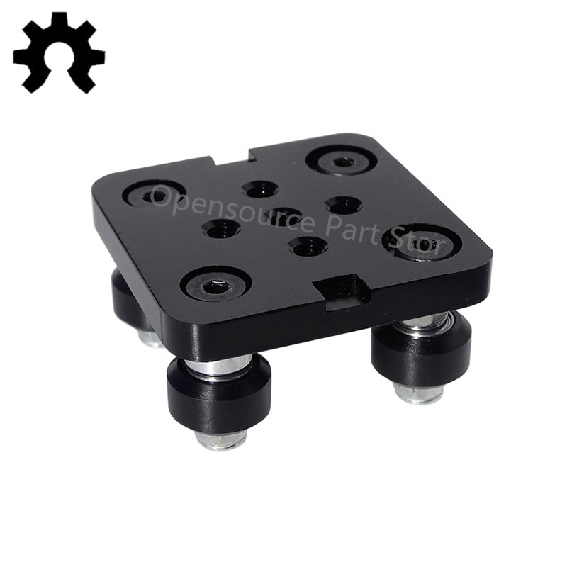 Openbuilds 欧标2040 铝型材滑轮 V-Slot迷你五轮盘Gantry Plate