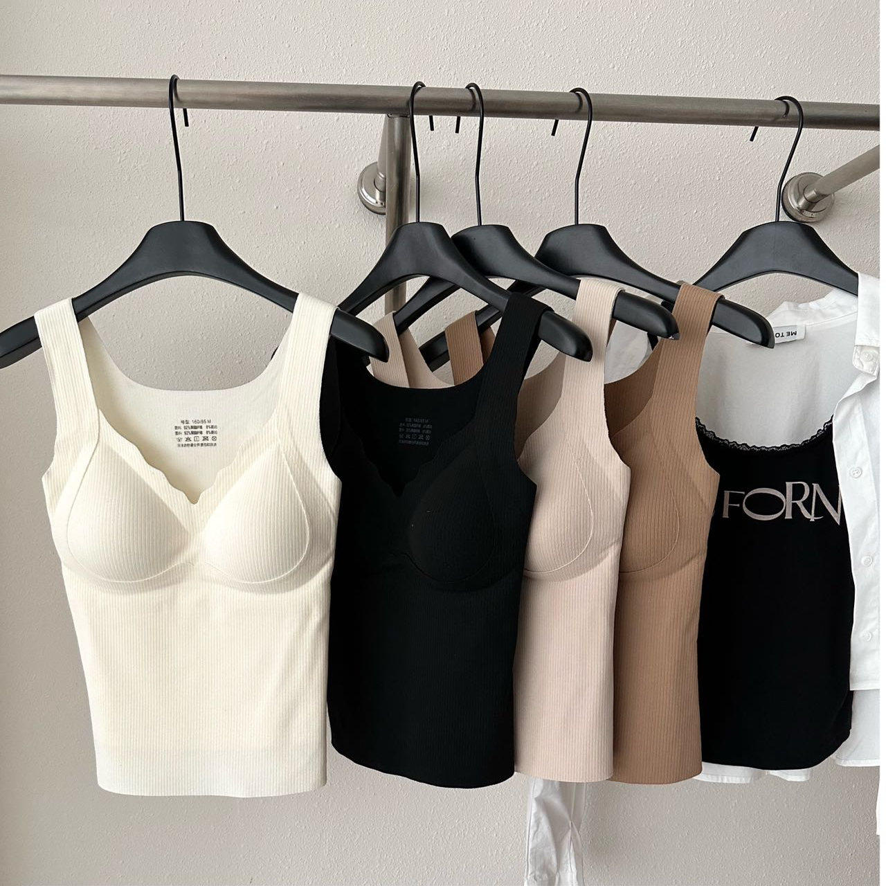 自带固定罩杯发热保暖背心 秋冬收副乳柔软暖绒修身显瘦百搭打底