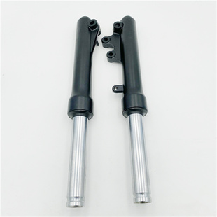 适用铃木UU125T 3前减震鼓刹碟刹前叉 2优友前避震器小海豚QS110T