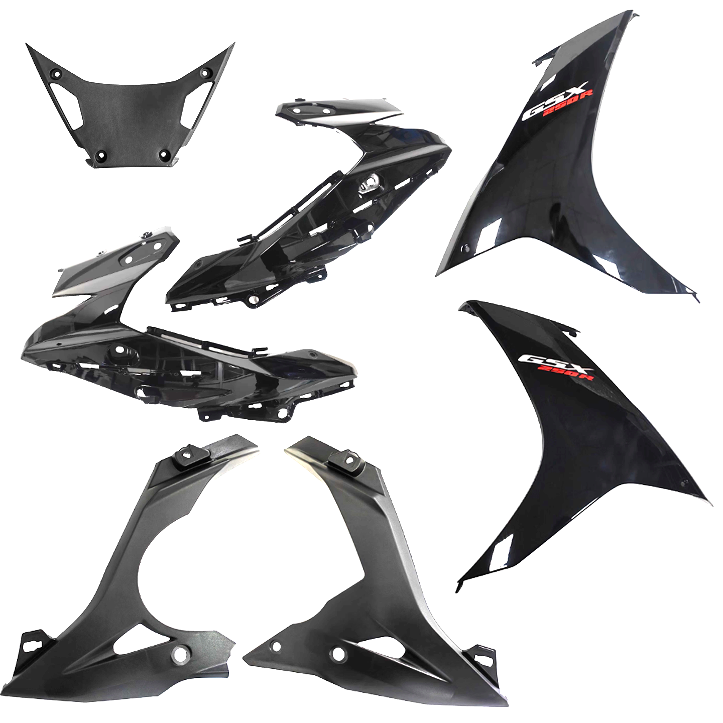 铃木GSX250外壳全车黑色