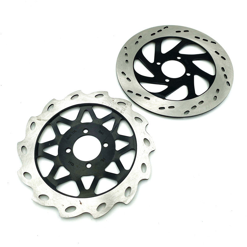 适用铃木摩托车EN125-2A-2E-2F-3E-3F锐爽EN150J-A前刹车片碟刹盘