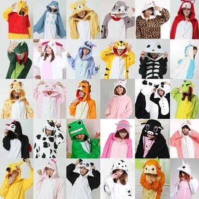 乔巴恐龙猫卡通动物连体睡衣男女情侣家居服演出万圣节kigurumi冬