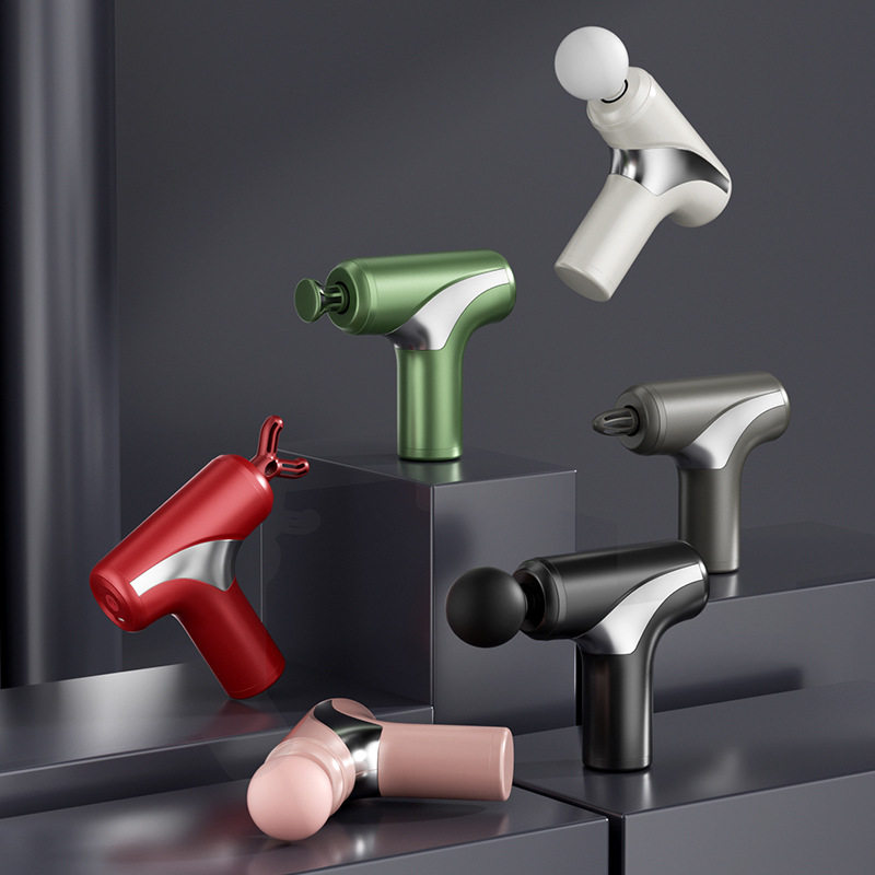 迷你筋膜枪便携电动触控家用健身肌肉按摩器新款按摩枪跨境礼品