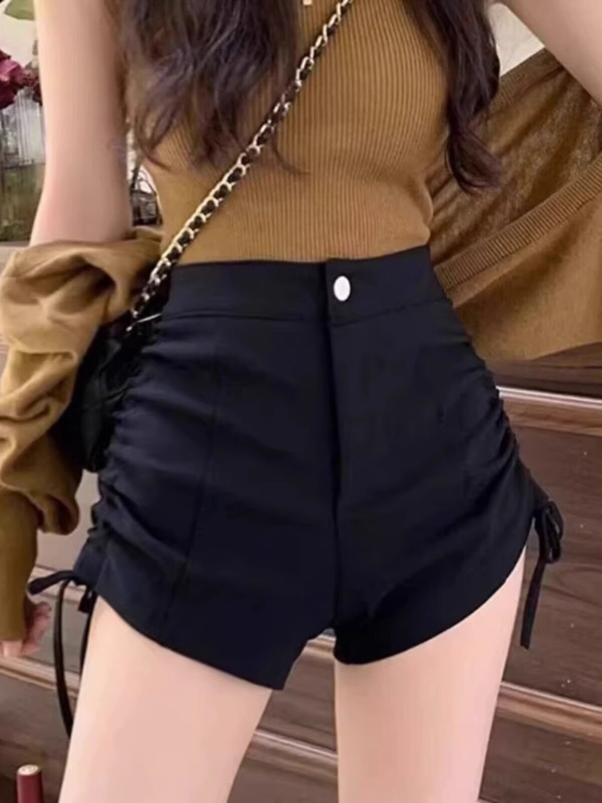 短裤女显瘦紧身性感辣妹热裤