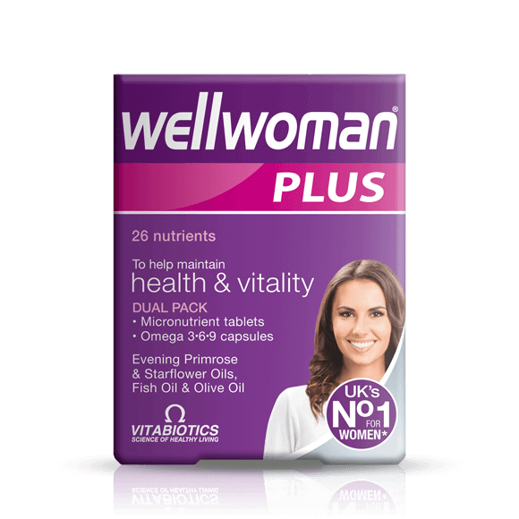 Vitabiotics Wellwoman女士加强维生素56粒/盒,共3盒,维生素+鱼油