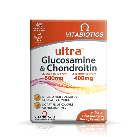 Vitabiotics Glucosamine&Chondroitin氨糖和软骨素60粒/盒,共3盒