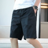 Мужские камуфляжные пляжные хлопковые тонкие трендовые штаны, летние шорты для отдыха, свободный крой