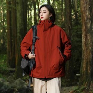 2024新款极寒系列冲锋衣男女三合一两件套户外登山服加厚防水外套