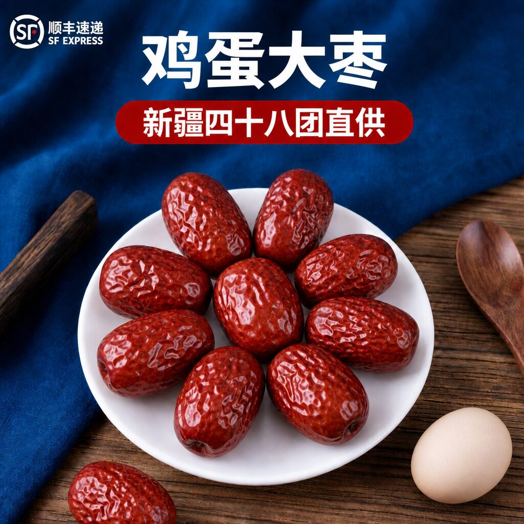 【顺丰包邮】红枣特级新疆特产官旗舰店和田大枣玉枣免洗礼盒零食