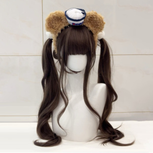 喵喵岛Lolita双马尾假发大波浪长卷发萝莉甜妹85cm加长日常全头套