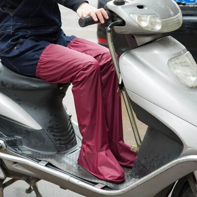 热卖防水腿套耐磨加厚分体雨衣户外裤套成人学生雨鞋套骑行防雨裤