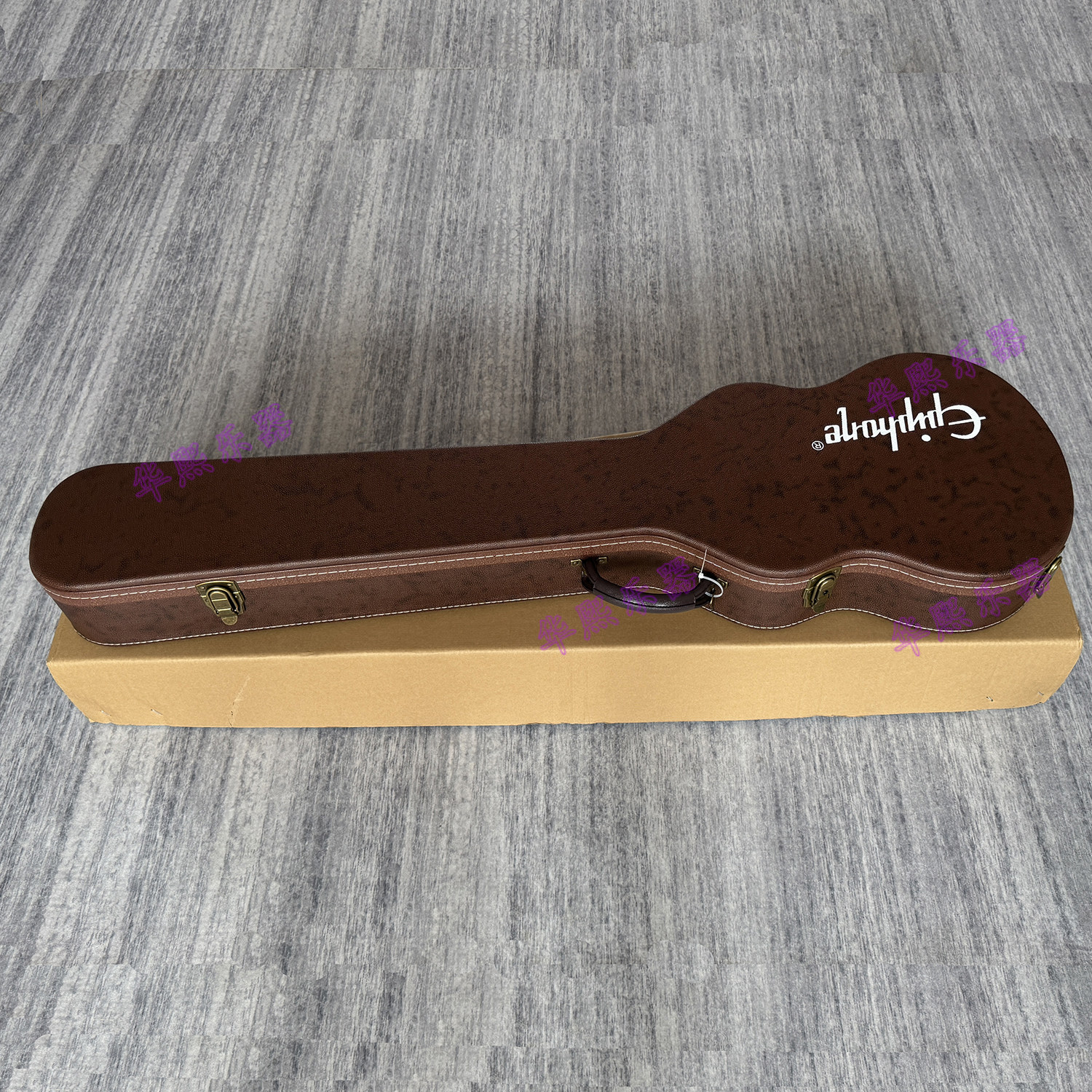 Epiphone易普锋bb2小提琴贝斯专用琴盒 高档棕色复古琴箱带锁托运