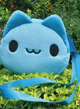台湾正版猫猫虫咖波大脸造型侧背包可爱卡通圆斜挎包capoo卡特岛