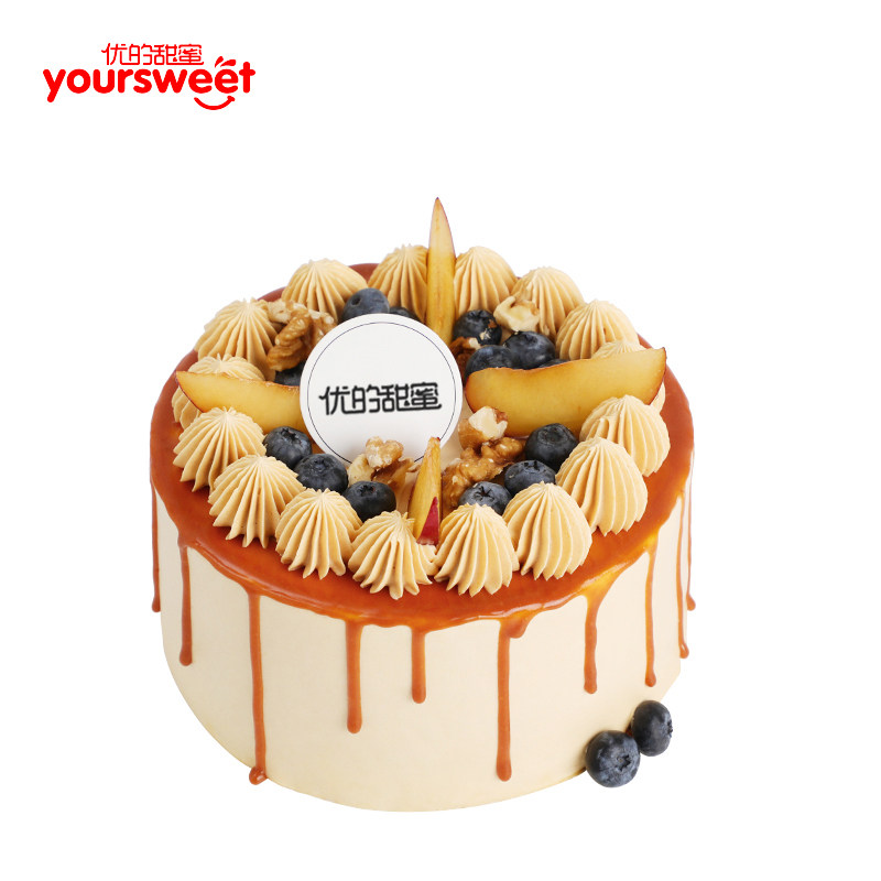 cakeboss焦糖海盐苹果乳脂蛋糕