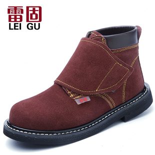 男轮胎底防砸防刺穿钢包头安全防护工作鞋 高帮电焊工劳保鞋 耐高温