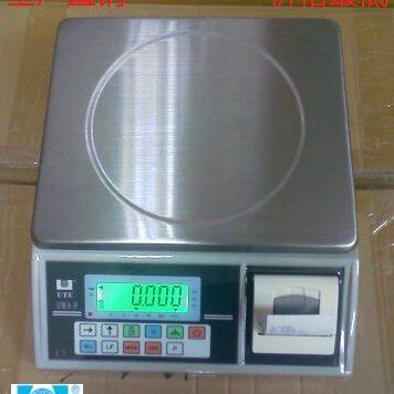 厦门电子秤台湾UTE联贸电子称UWAP内置热敏打印秤
