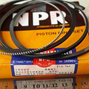 日本NPR 活塞环 五十铃5吨货车 三一挖掘机 6BG1