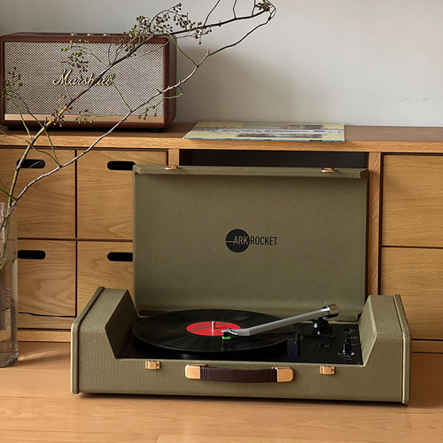 复古蓝牙黑胶唱片机LP留声机音响