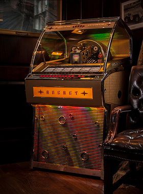 美国Arkrocket商用复古JukeBox黑胶点唱机80张CD别墅会所酒吧餐厅