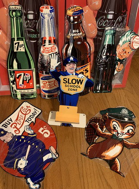 美国可口可乐复古警察原产名片座