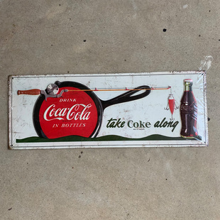 美国可口可乐复古横版金属广告牌 亚特兰大可乐世界全新正品 现货