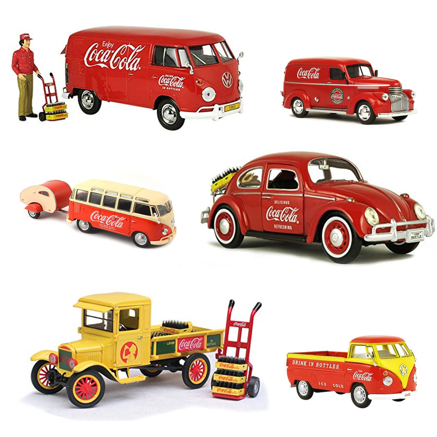 美国可口可乐官方1945年送货车车模 正品古董复古卡车模型1:43 24