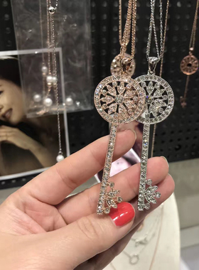 韩国东大门钥匙毛衣链女夏长款百搭高档链子项链挂件吊坠配饰品