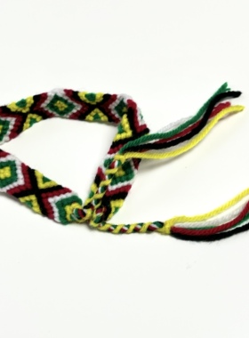 西藏原创纯手工编织手绳祝福五彩绳男女情侣款手链