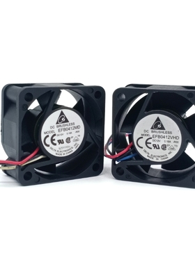 台达EFB0412MD EFB0412VHD 4CM 4020静音机箱交换机散热风扇12V