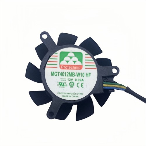 全新MGT4012MB-W10 HF 4010 四针PWM双滚珠显卡风扇静音12V 0.09A