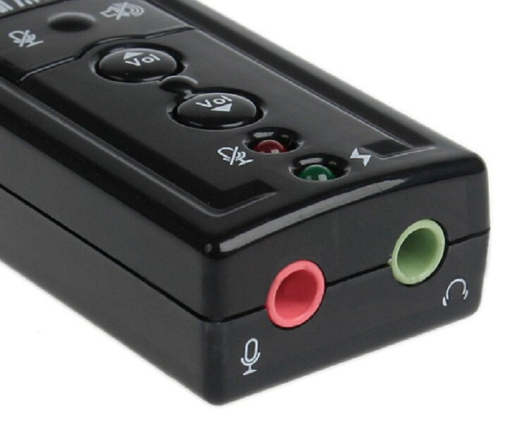 PCI 사운드 카드 드라이버를 교체할 수 있는 스위치가 있는 새로운 7.1 USB 사운드 카드 노트북 데스크탑 컴퓨터 외부 사운드 카드