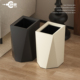 高颜值垃圾桶家用客厅创意菱形轻奢高档艺术风卧室房间2026新款